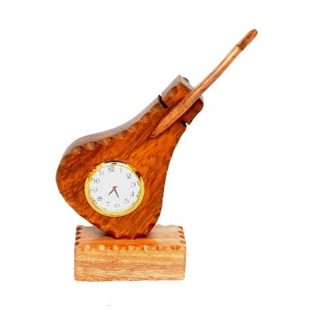 82.  Wooden Fancy table clock